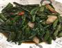 油菜柳炒腊肉的做法图解7