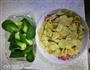 青菜绿豆饼的做法图解1