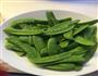 蒜香荷兰豆的做法图解1