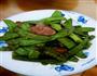荷兰豆炒腊肠的做法图解4