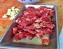 黑椒蒜香牛肉粒的做法图解1
