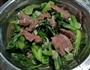 小青菜炒牛肉的做法图解2