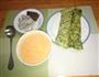 韭菜鸡蛋饼+南瓜奶汤的做法图解14