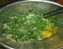 韭菜鸡蛋饼+南瓜奶汤的做法图解3