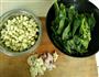 菠菜茄丁打卤面的做法图解2