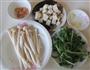 豆腐海鲜菇豆苗蛋花汤的做法图解1