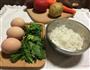 米饭鸡蛋饼的做法图解1