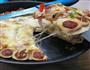 火腿烤肠花边披萨的做法图解13
