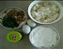 肉未橄榄菜米饭饼的做法图解1