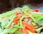 清炒芹菜猪脸肉的做法图解6