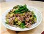 青椒酸菜炒牛肉的做法图解5