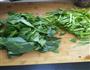 凉拌菠菜绿豆芽粉条的做法图解2