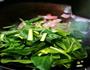 蒜香火腿炒青菜的做法图解3